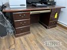 (3) Wood office desks